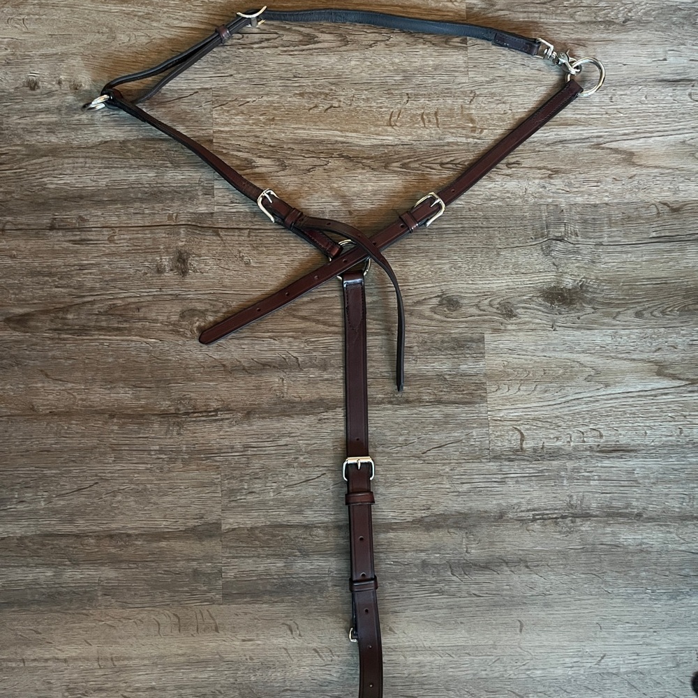 Brown Leather Breast Collar